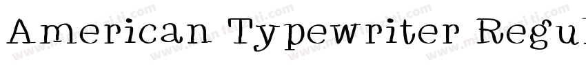 American Typewriter Regular字体转换
